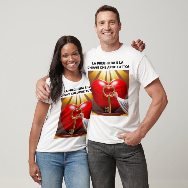 CAMISETA LA PREGHIERA È LA CHIAVE CHE APRE TUTTO! (Unisexo)