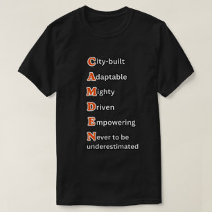 Camiseta LA PRENSA DEL TIGRE Negro Naranja CAMDEN Gaphic Un