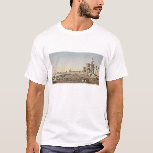 Camiseta La presa a través del Nilo, el edificio del Asuán (Anverso)