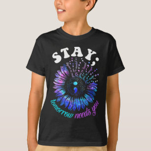 Camiseta La prevención del suicidio se queda mañana le nece