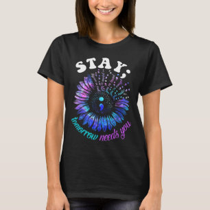 Camiseta La prevención del suicidio se queda mañana le nece