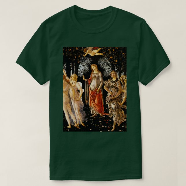 Camiseta La Primavera de Sandro Botticelli (Diseño del anverso)