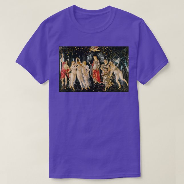 Camiseta La Primavera de Sandro Botticelli 1 (Diseño del anverso)