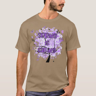 Camiseta La primavera llama morado