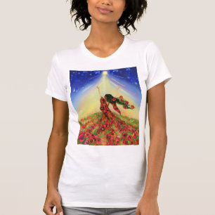 Camiseta La primavera llega después del Chica de las flores