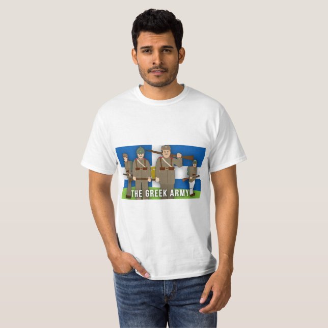 Camiseta La Primera Guerra Mundial griega de la facción del (Anverso completo)