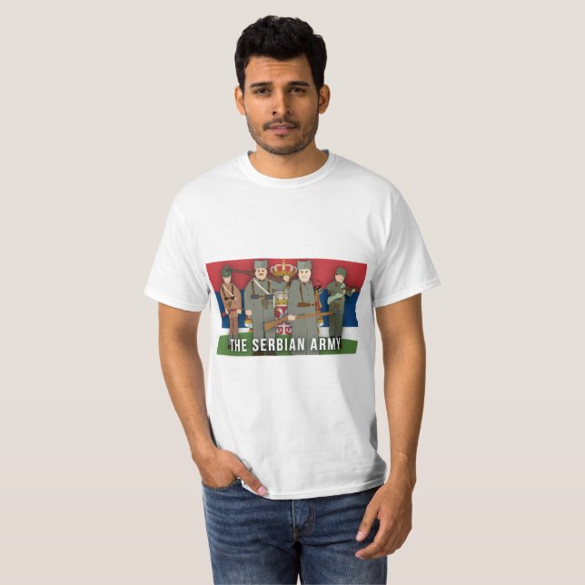 Camiseta La Primera Guerra Mundial servia de la facción del (Anverso completo)