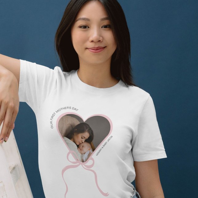 Camiseta La primera personalizado de la madre de la forma d (Subido por el creador)