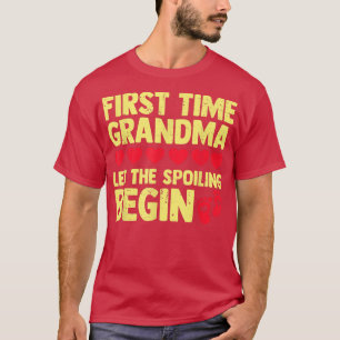 Camiseta la primera vez la abuela deja que el engaño comien