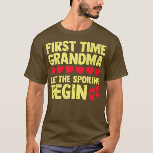 Camiseta la primera vez la abuela deja que el engaño comien