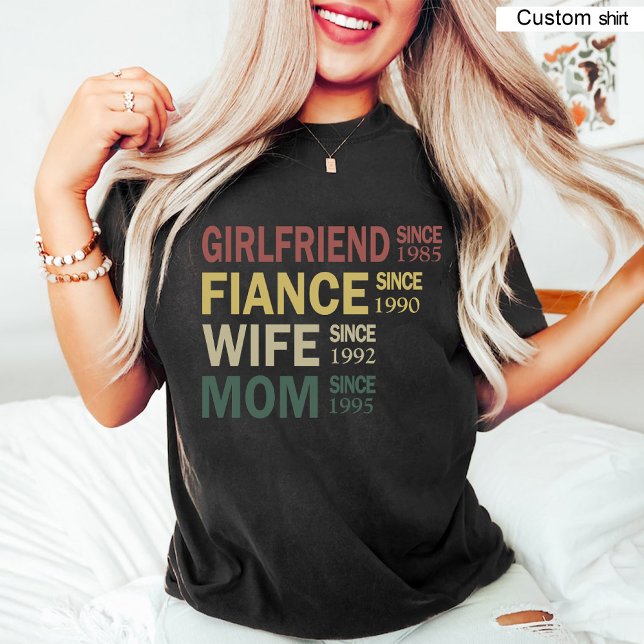 Camiseta La primera vez que mamá / embarazo revelan negro (First Time Mom / Pregnancy Reveal Black T-Shirt)