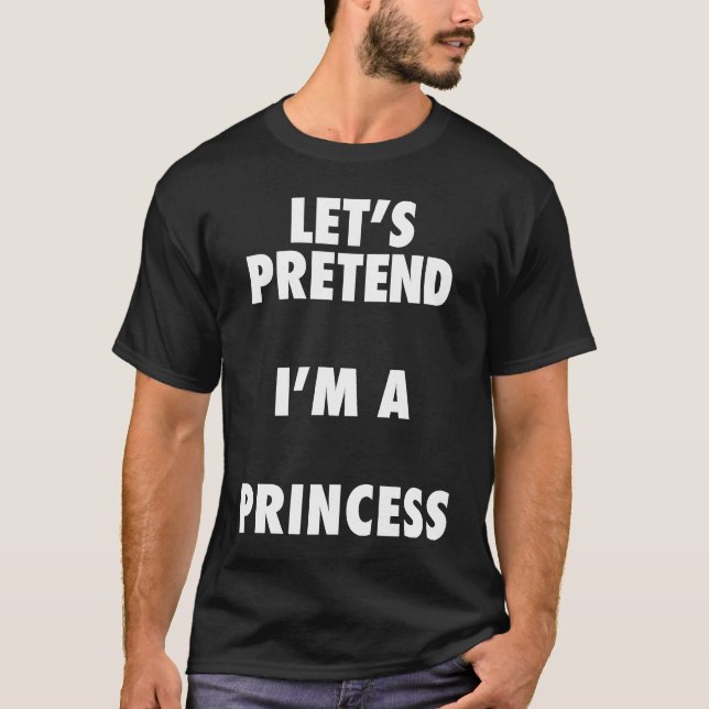 Camiseta La princesa de Halloween pretender que soy una pri (Anverso)