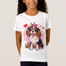 Camiseta La princesa educada Cavalier King Charles con una