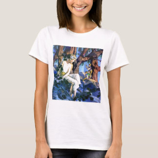 Camiseta La Princesa Justa de Maxfield Parrish y los gnomos