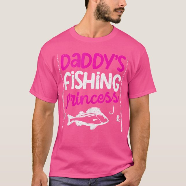 Camiseta La Princesa Pescadora De Papi Hija Pescadores Reel (Anverso)
