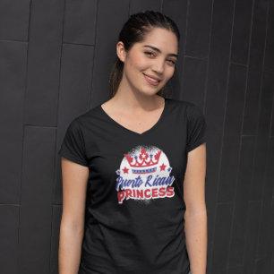 Camiseta La princesa puertorriqueña cute el orgullo Chica B