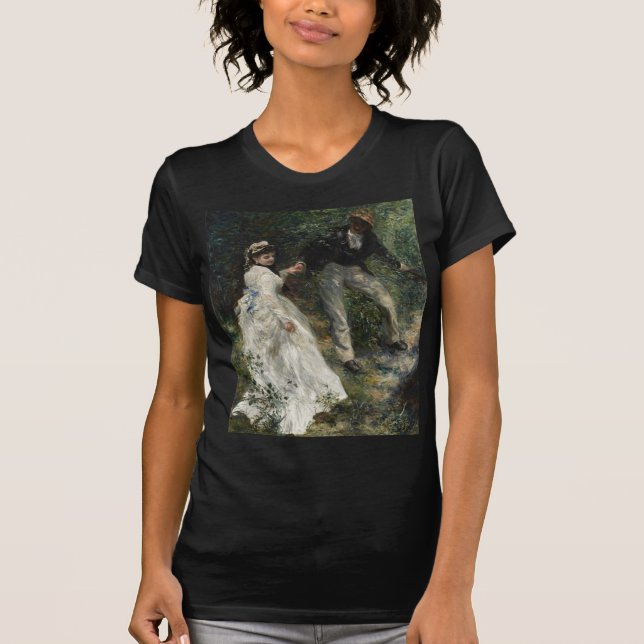 Camiseta La Promenade Renoir Pareja Caminar Arte de pintura (Anverso)