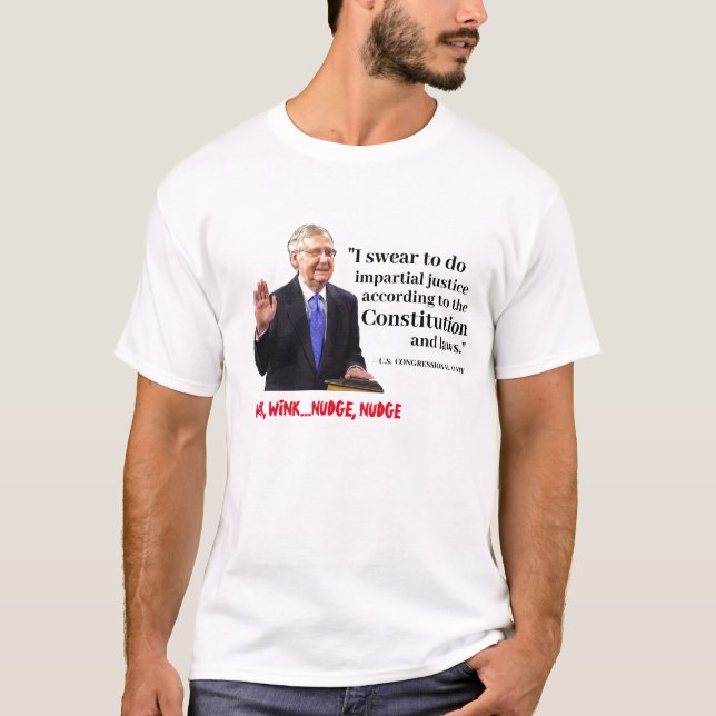 Camiseta La promesa de destitución de Mitch McConnell (Anverso)