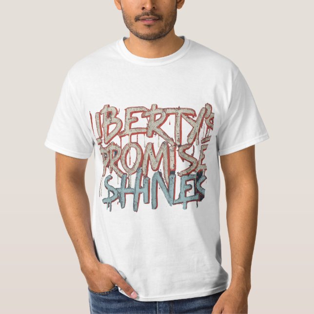 Camiseta La promesa de la libertad brilla (Anverso)