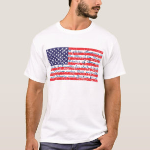 Camiseta La Promesa de Lealtad en la Bandera de EE. UU.