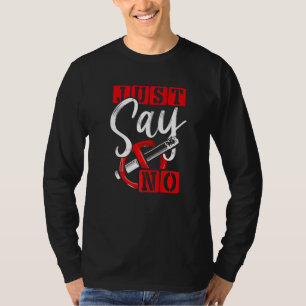 Camiseta La promoción contra el tabaco simplemente dice que
