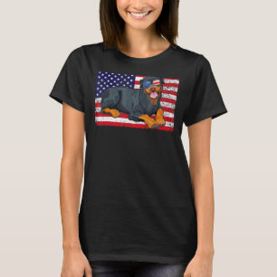 Camiseta La Propietaria De Perro De Doggie Usa Rottweiler B