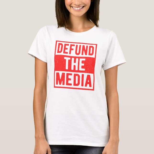 Camiseta La protesta política de los medios y las noticias  (Anverso)