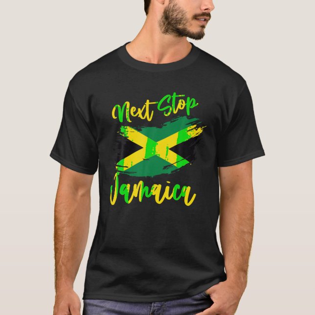 Camiseta La Próxima Parada Que Jamaica Está Llamando Tengo  (Anverso)