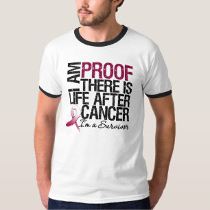 Camiseta La prueba del cáncer de garganta allí es vida