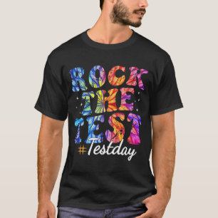 Camiseta La prueba Motivacional de Tie Dye Teacher Testing