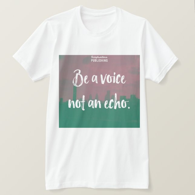 Camiseta La publicación de los Scriptwriters sea una (Anverso del diseño)