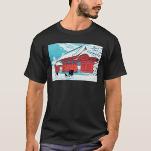 Camiseta La Puerta Roja del Hongo en Nieve por Hiroaki Taka
