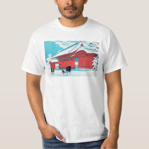 Camiseta La Puerta Roja del Hongo en Nieve por Hiroaki Taka