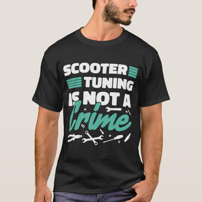 Camiseta La puesta a punto de Scooter no es un crimen (Anverso)