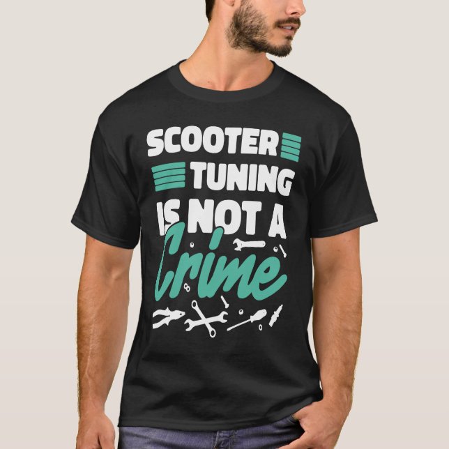 Camiseta La puesta a punto de Scooter no es un crimen (Anverso)