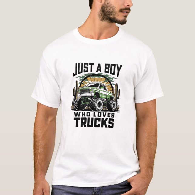 Camiseta La puesta de sol del desierto de Truck Lover - ele (Anverso)