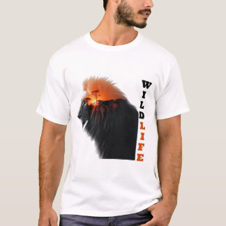 Camiseta La puesta de sol del león: Majestad de la vida sal