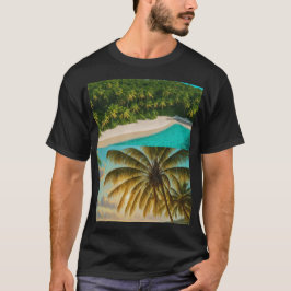 Camiseta La puesta de sol en la playa
