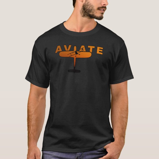 Camiseta La puesta del sol del aviador (Anverso)