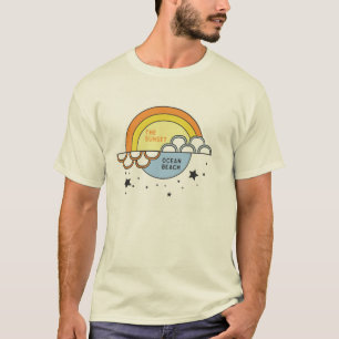 Camiseta La puesta del sol; Playa del océano