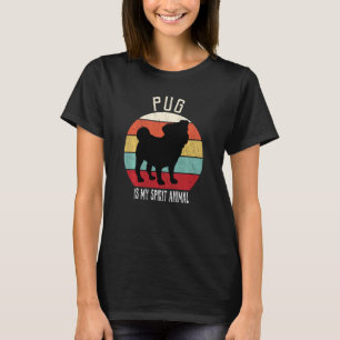 Camiseta La Pug Graciosa Es Mi Espíritu Animal Perro Hombre