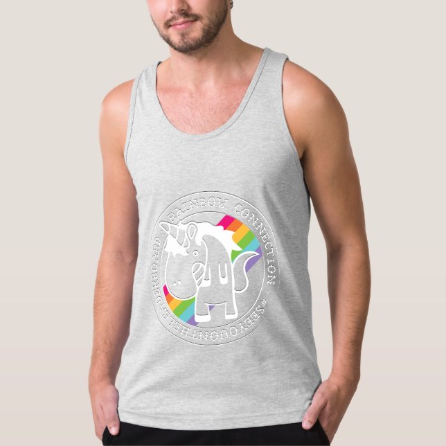 Camiseta La punta del tanque de conexión arcoiris (Anverso)