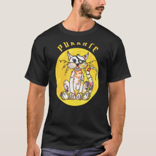 Camiseta La Puración De Gatos Piratas En Una Luna Llena Es