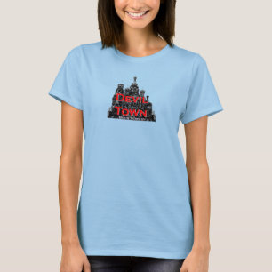 Camiseta La quemadura cabida de las mujeres de la ciudad