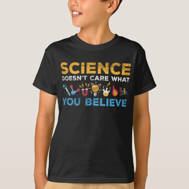 Camiseta La química y la física: la ciencia científica tema (Anverso)