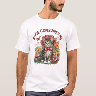 Camiseta La rabia del meme gato sarcástico me consume graci