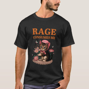Camiseta La rabia me consume el meme de gato humor