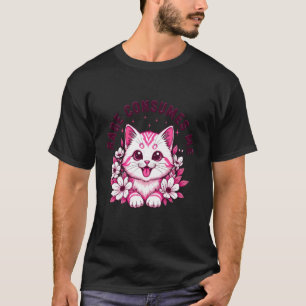 Camiseta La rabia me consume gato flor gatito lindo meme di