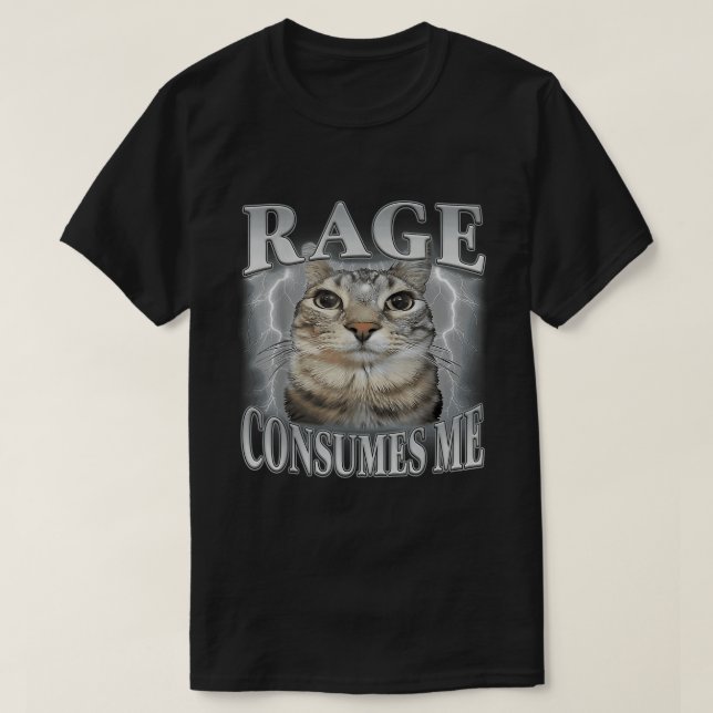 Camiseta La rabia me consume meme (Diseño del anverso)