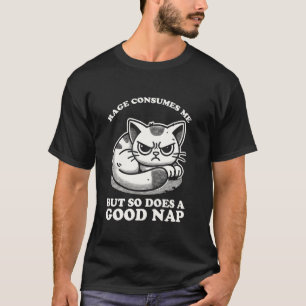 Camiseta La rabia me consume pero también una buena siesta